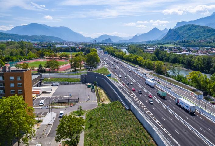 Autoroute intégrée A480 sur le secteur de Louise Michel à Grenoble