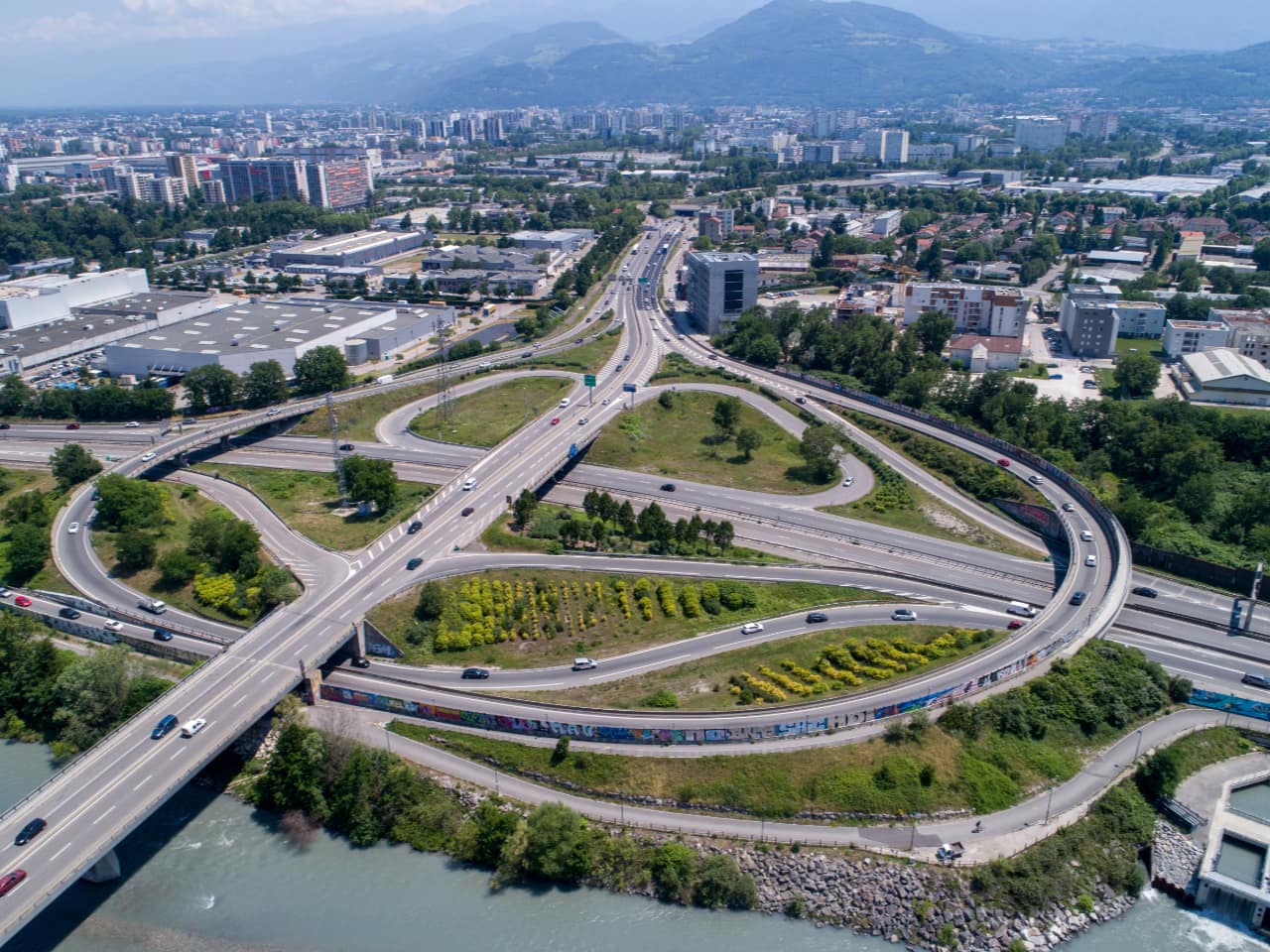 le secteur du Rondeau vu du ciel