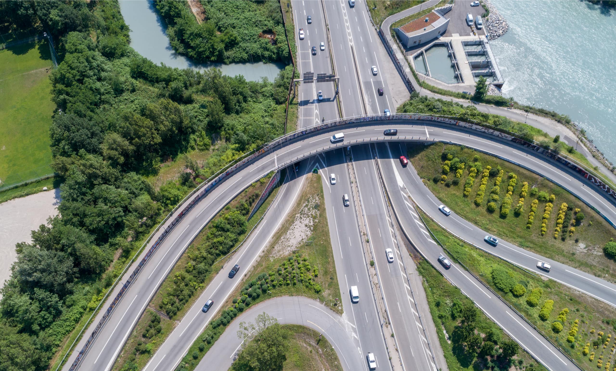 échangeur de l'autoroute A480-Rondeau