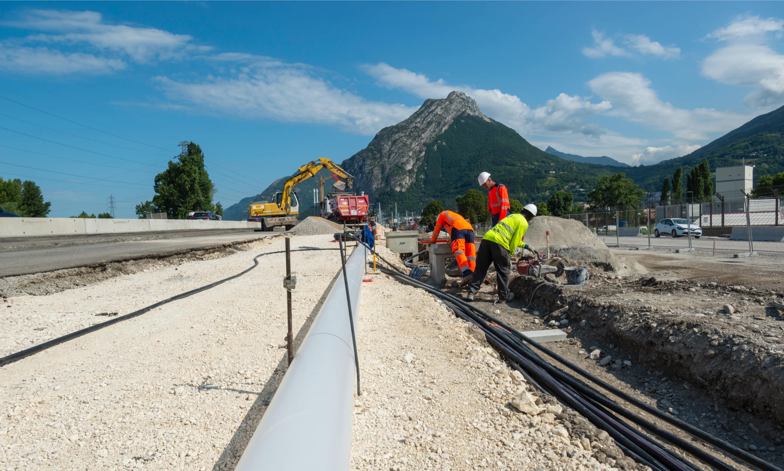 travaux sur le secteur du pont du Vercors
