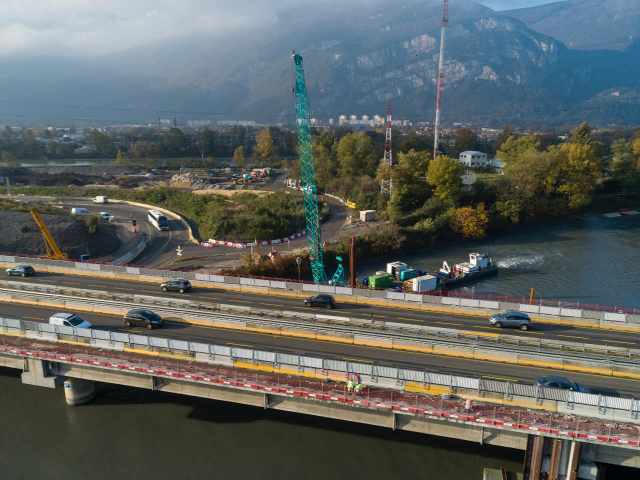 élargissement de la piste cyclable