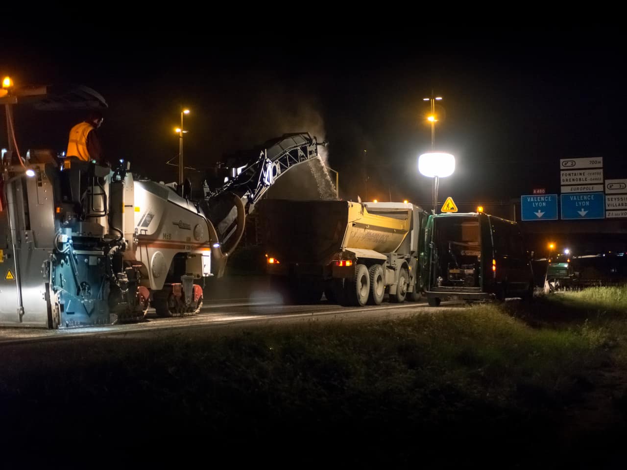 A480 travaux de nuit