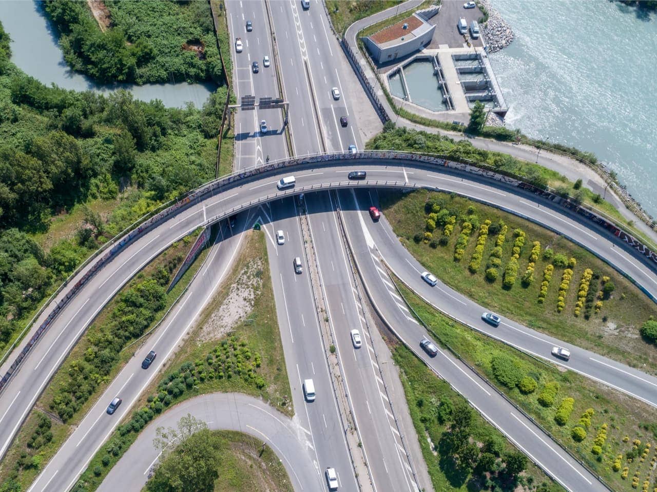 échangeur de l'autoroute A480-Rondeau