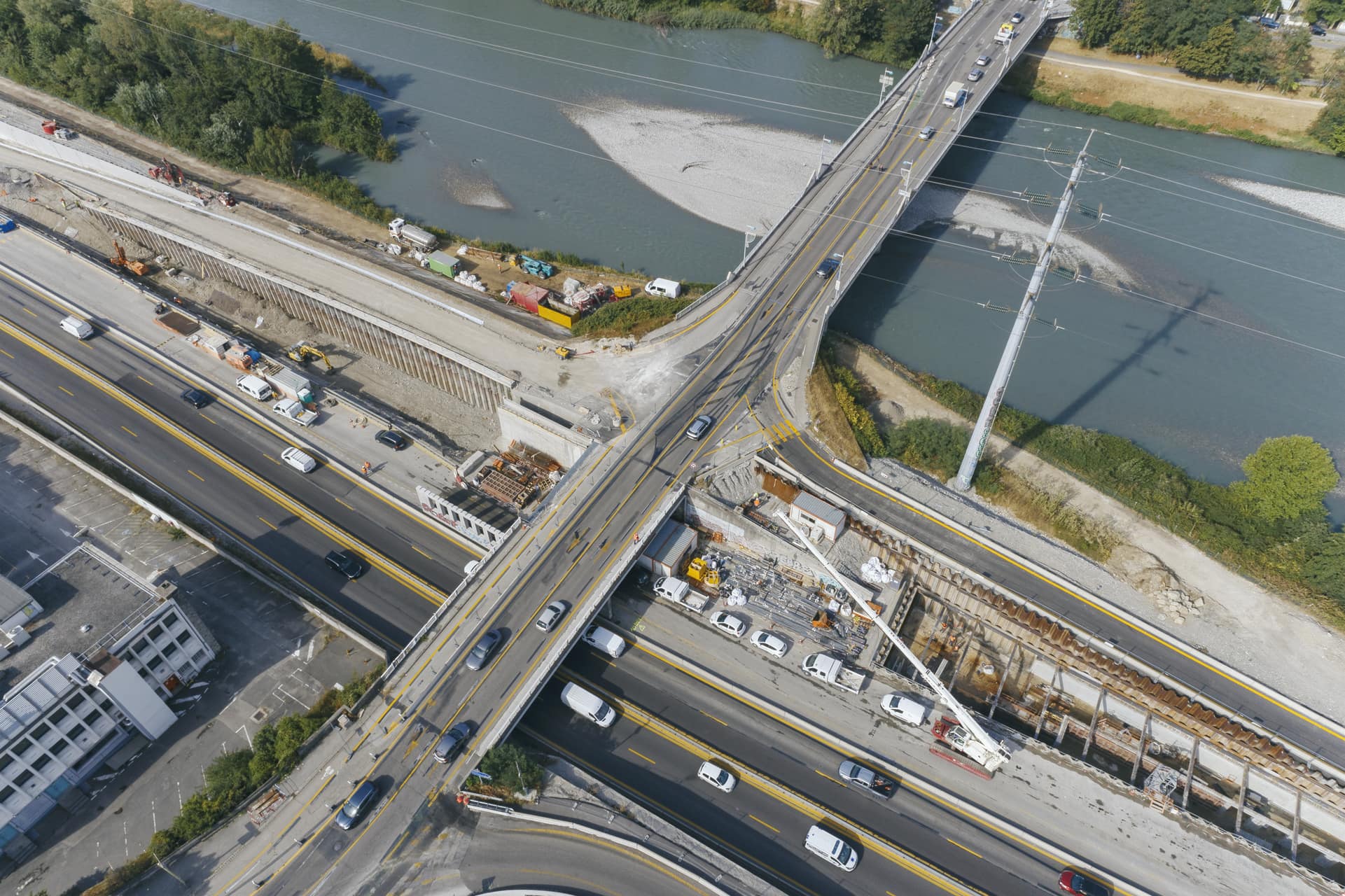 Le pont du Vercors et la nouvelle bretelle attenante