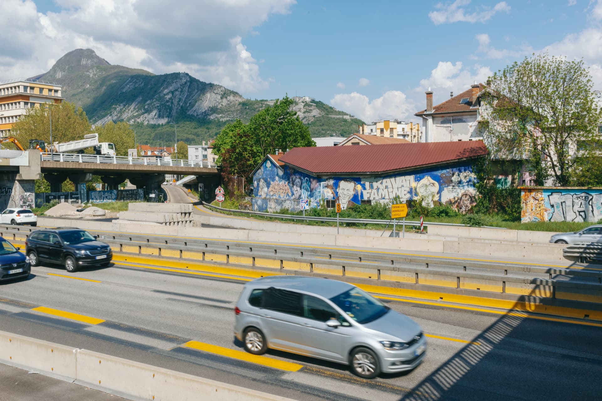 autoroute A480 près du pont de Vercors à Grenoble