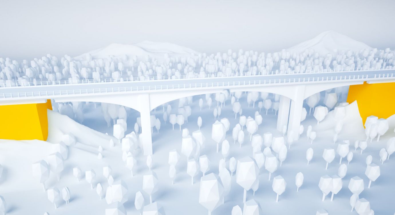 Illustration glossaire APRR : Culée d'un pont