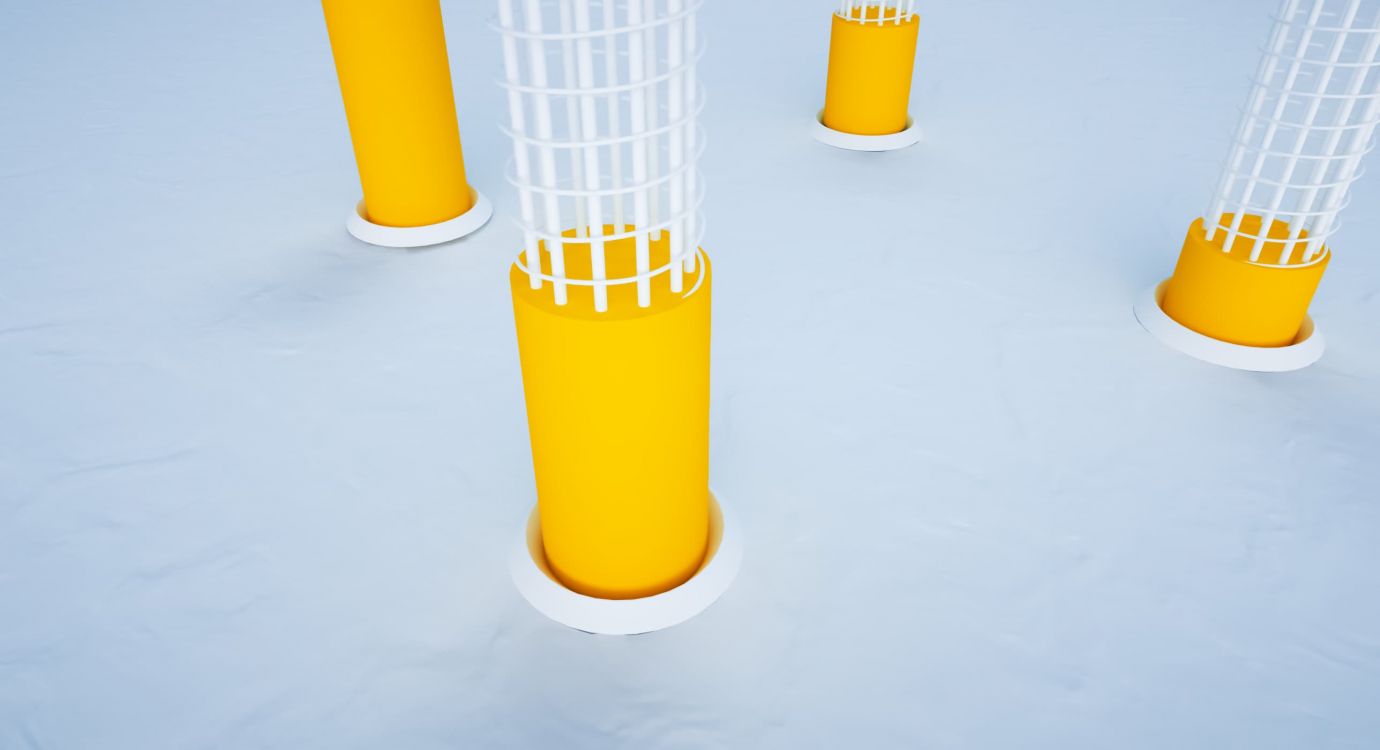 Illustration glossaire APRR : Pieux d'un pont