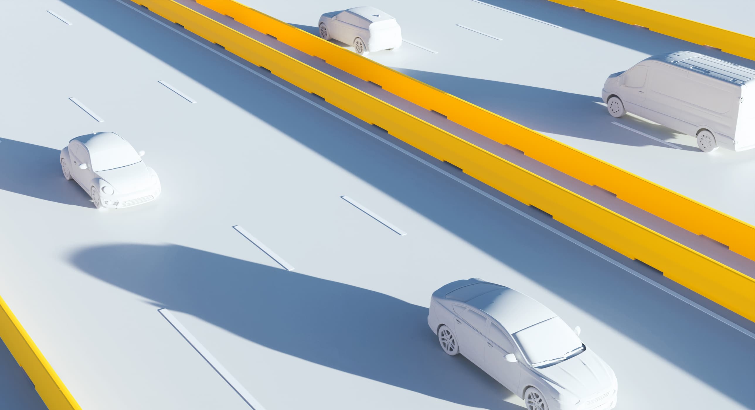 Illustration 3D : glissière en béton adhérent