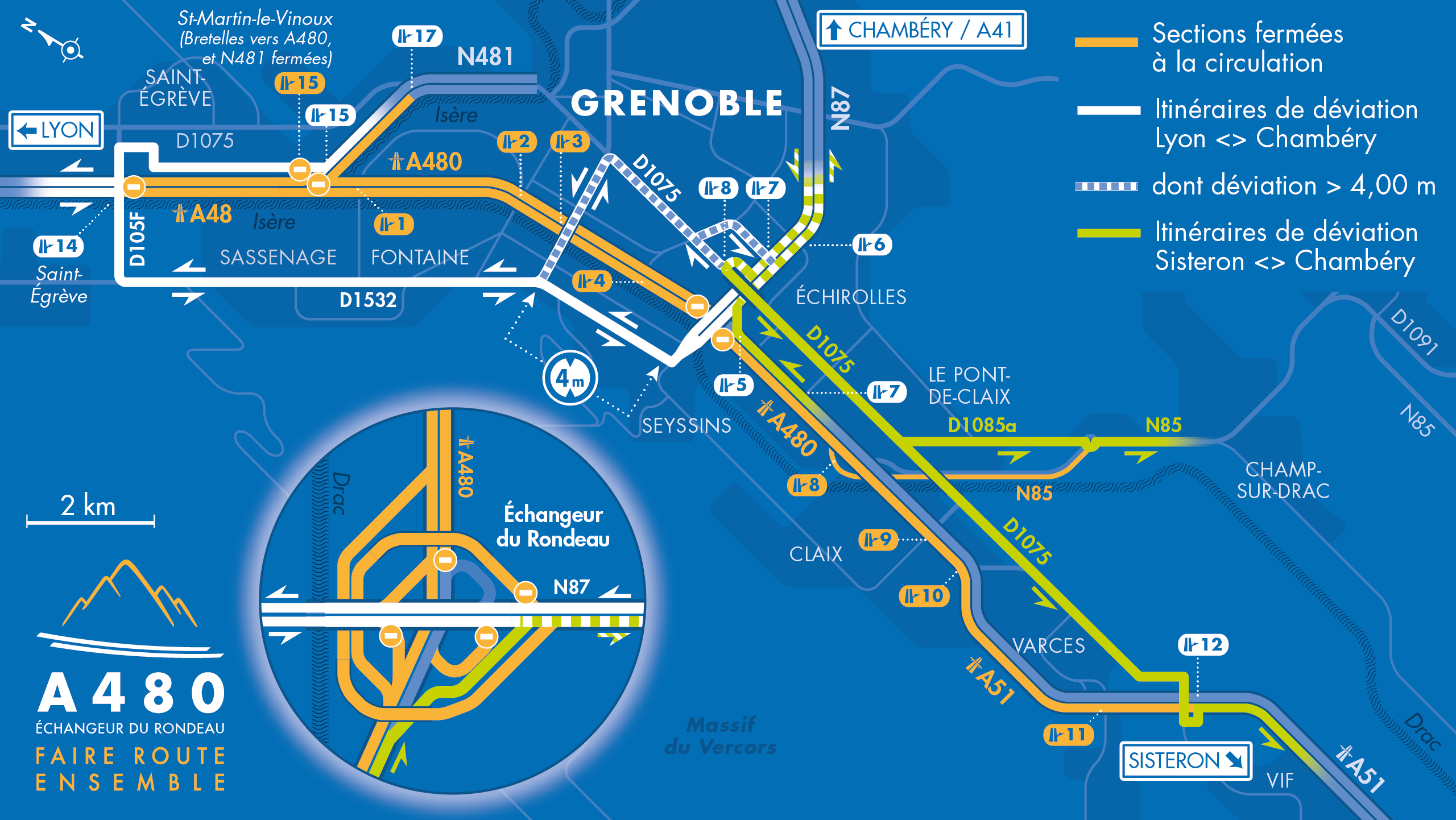 A48A480A51, fermeture nocturne le 28 septembre A480Rondeau