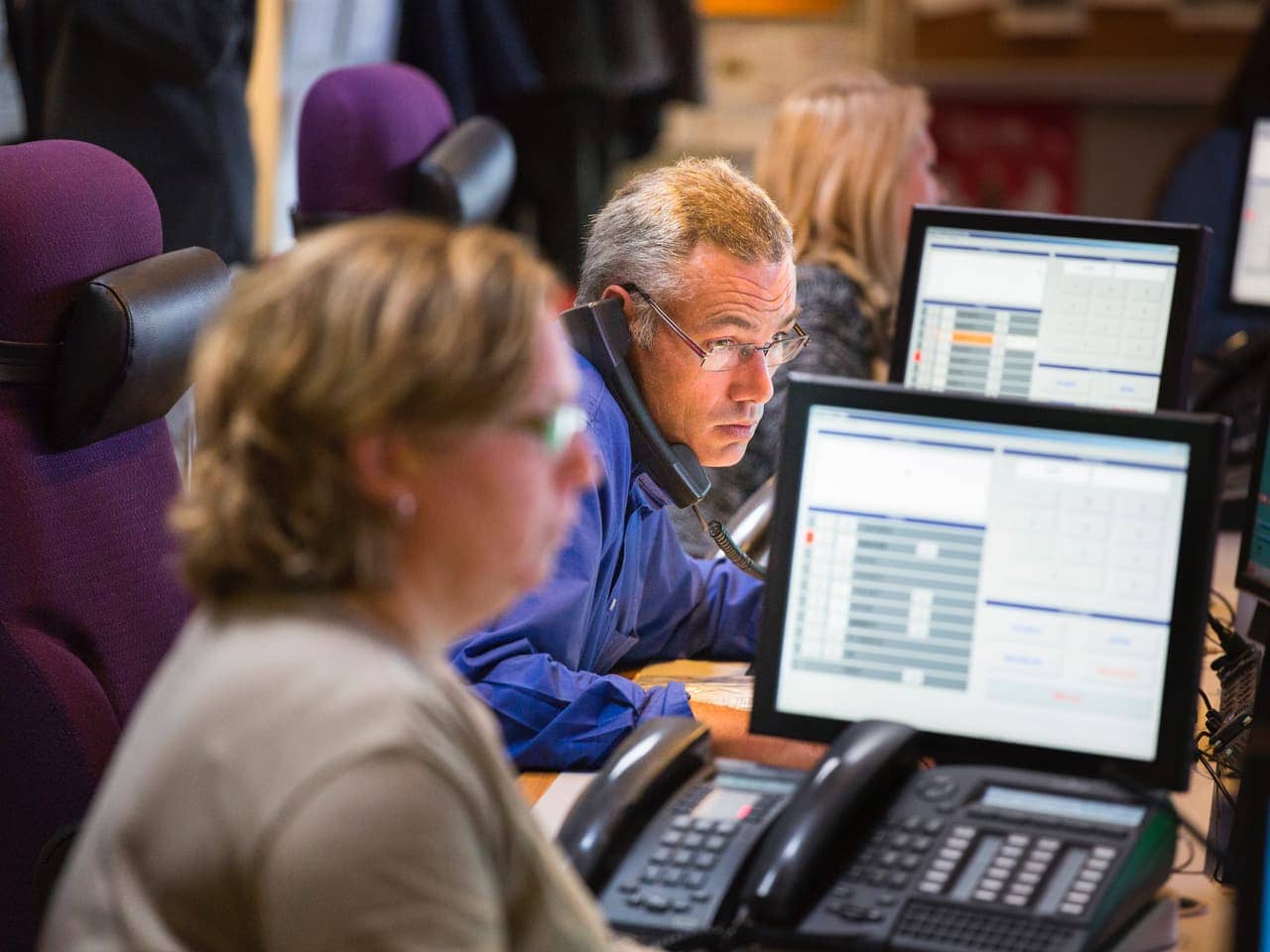 Employés d'AREA répondant aux appels émis vers le PC de sécurité