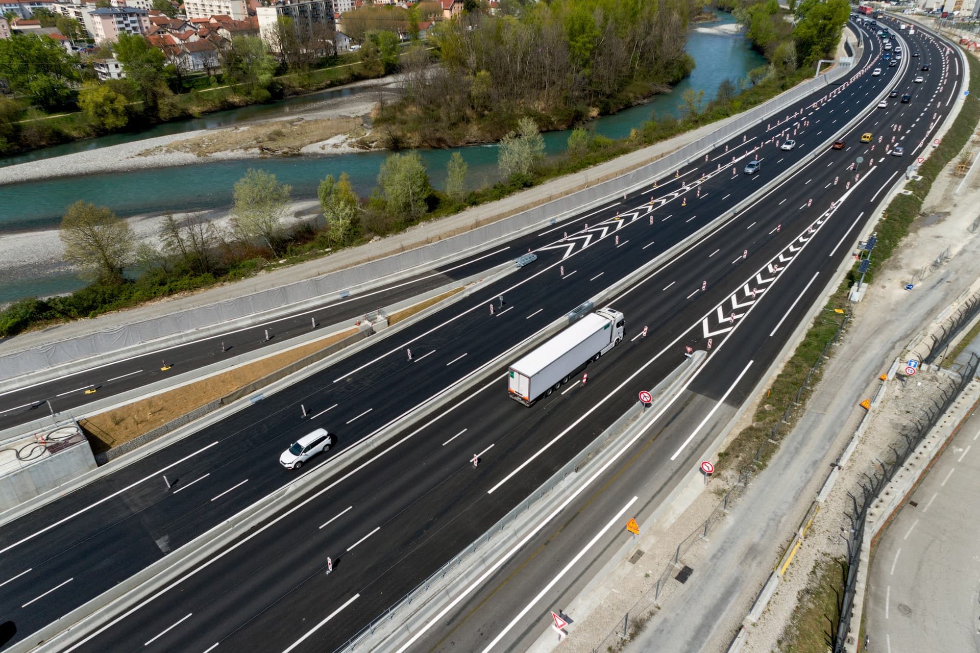 Mise en 2x3 voies de l'autoroute urbaine A480 sur le secteur de Vercors