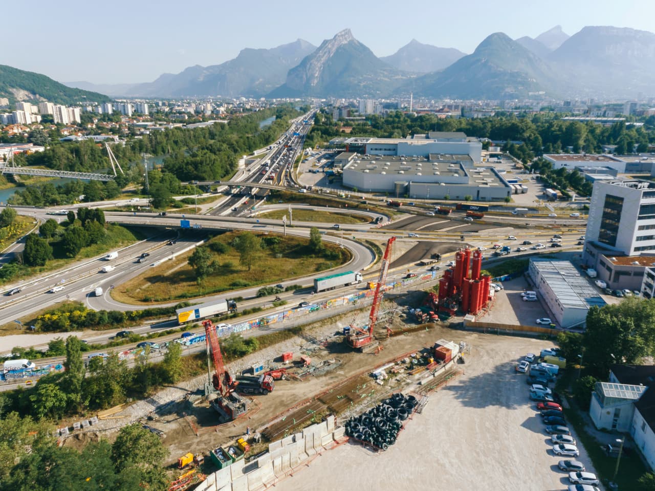 Travaux de la DREAL rue du Tremblay à Echirolles
