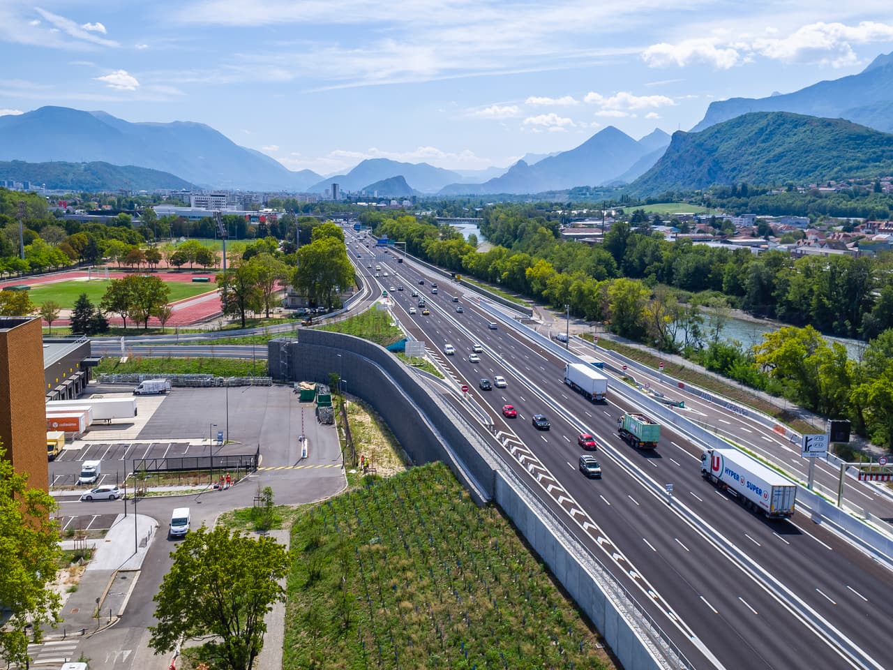 Autoroute intégrée A480 sur le secteur de Louise Michel à Grenoble