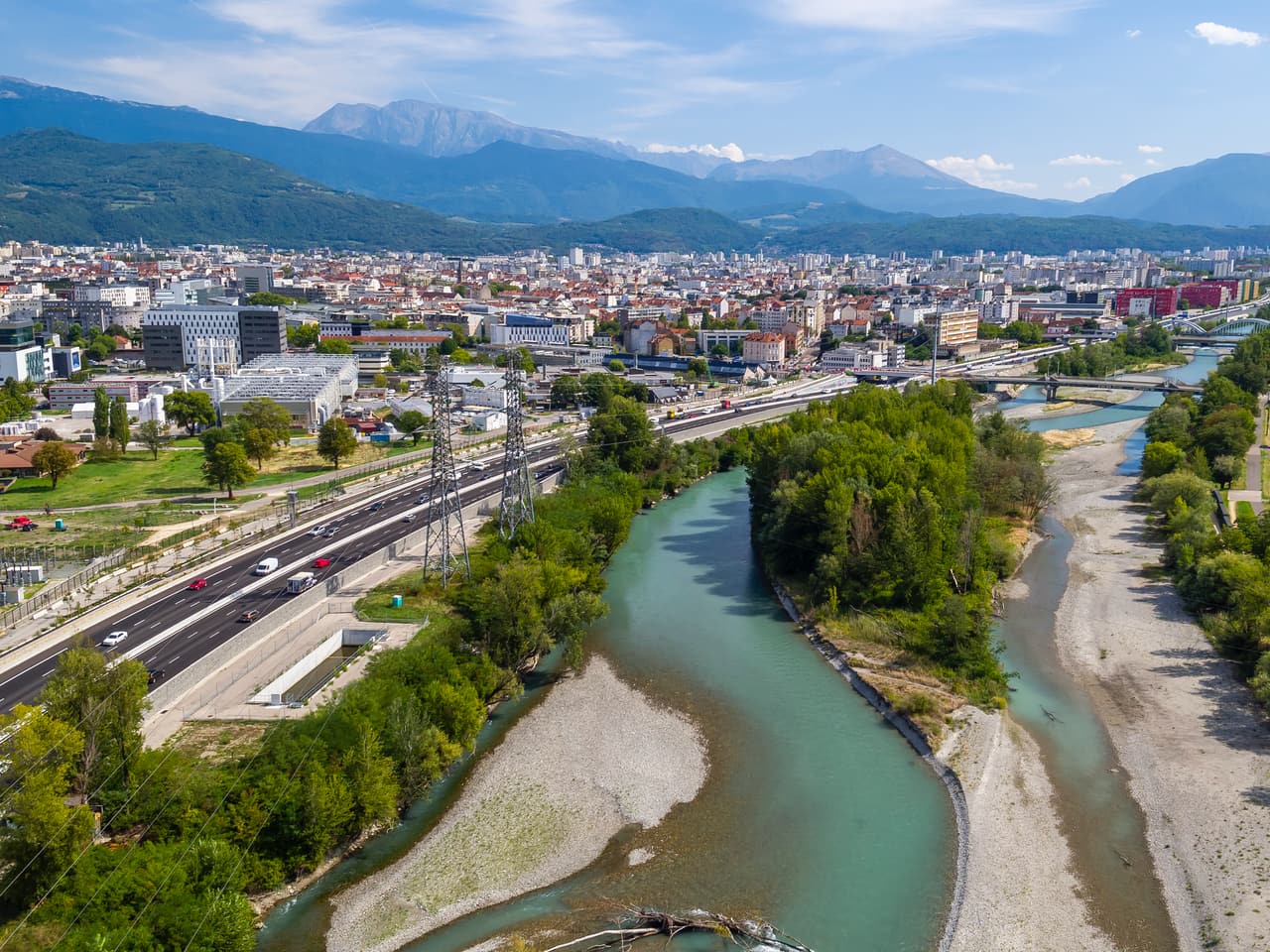 autoroute urbaine intégrée A480 sur le secteur de la bretelle Horowitz